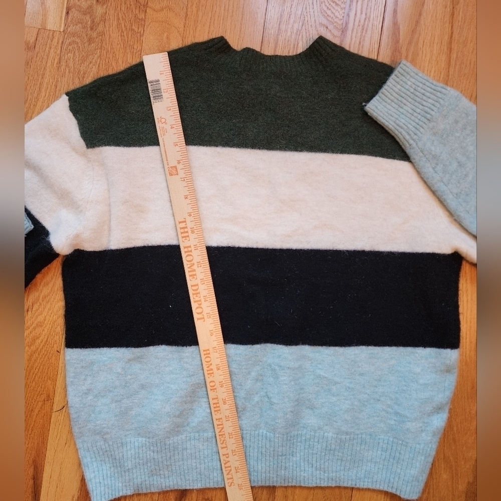 Wilfred Free Cipriana alpaca wool crewneck striped sweater size 3 cozy oversized - Picture 9 of 10